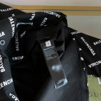 Black Cotton Text Print Long-Sleeve - Men's