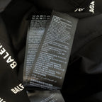 Black Cotton Text Print Long-Sleeve - Men's