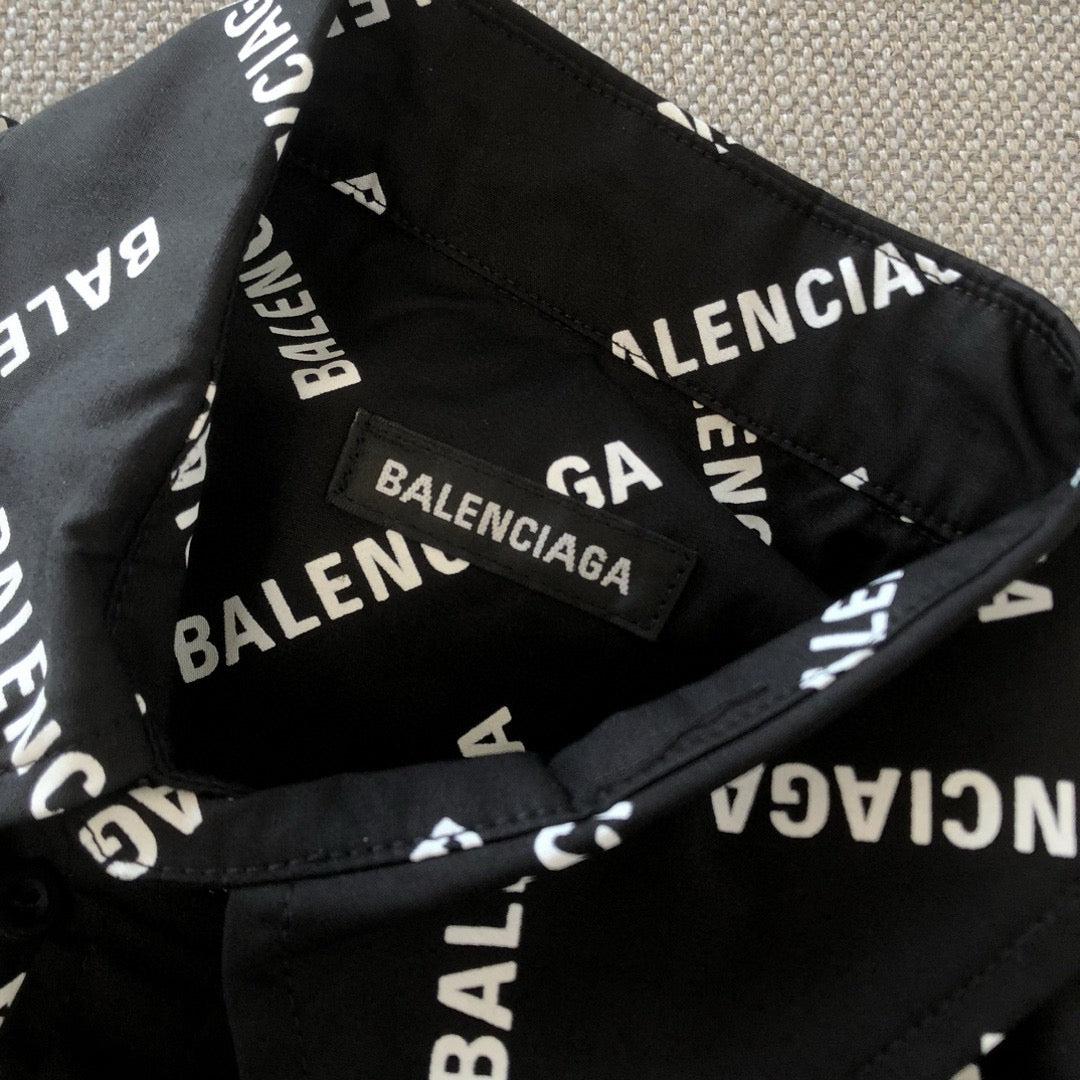 Black Cotton Text Print Long-Sleeve - Men's