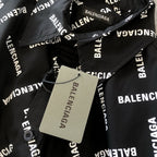 Black Cotton Text Print Long-Sleeve - Men's