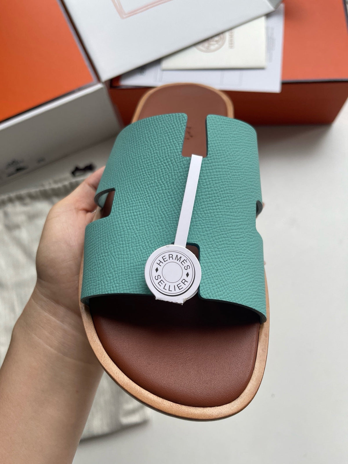 Yellow Leather Cutout Single Band - Men's