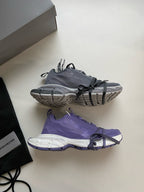Grey and Blue Sneakers