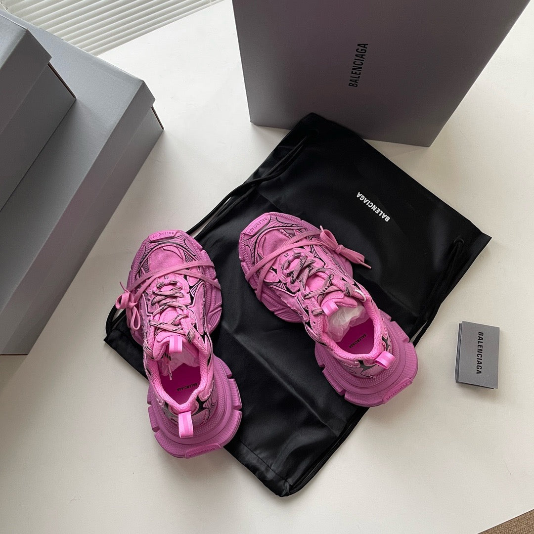 Sky Blue and Pink Sneakers