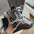 Caged Panel Runner Blue Sneakers