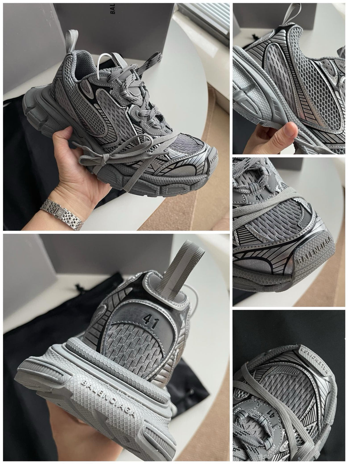 Black and Grey Sneakers
