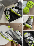 Caged Panel Runner Orange Sneakers