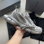 Caged Panel Runner Beige Sneakers