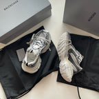 Caged Panel Runner Beige Sneakers