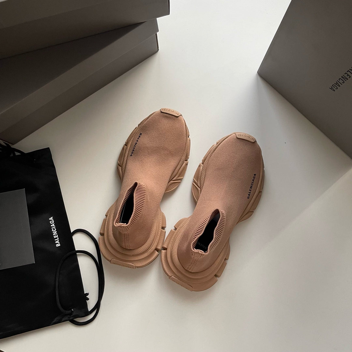 Black and Khaki Sneakers