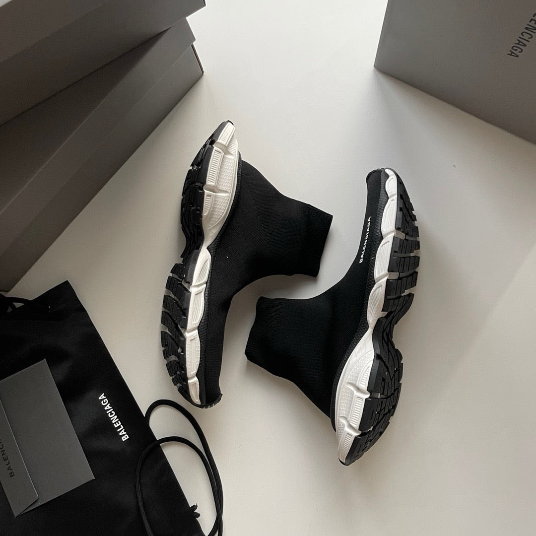 Black and Khaki Sneakers