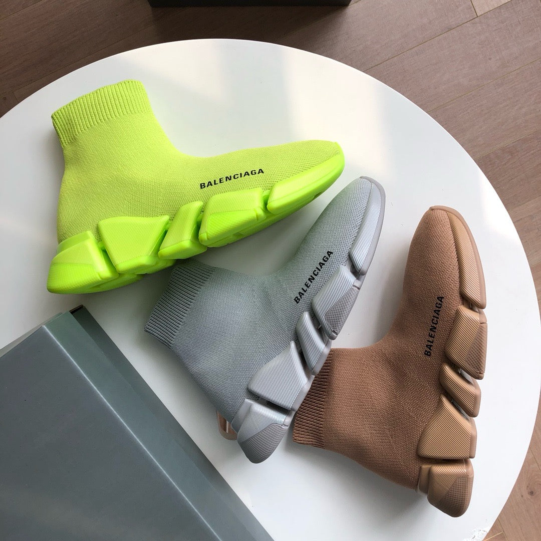 Green and Khaki Sneakers