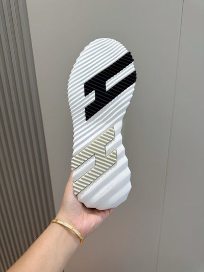 Navy Knit Panelled Runner - Men's