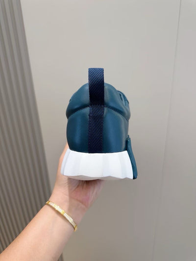 Navy Knit Panelled Runner - Men's