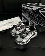 White Mesh Graphic Chunky - Men's