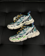 White Mesh Graphic Chunky - Men's