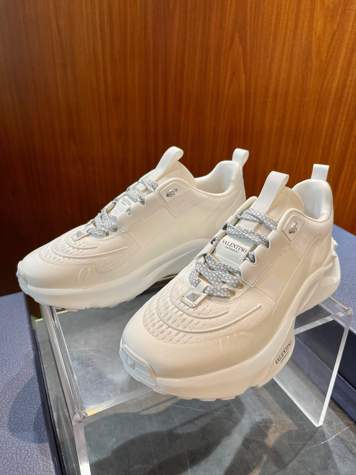 Cream Leather Colourblock Chunky - Men's