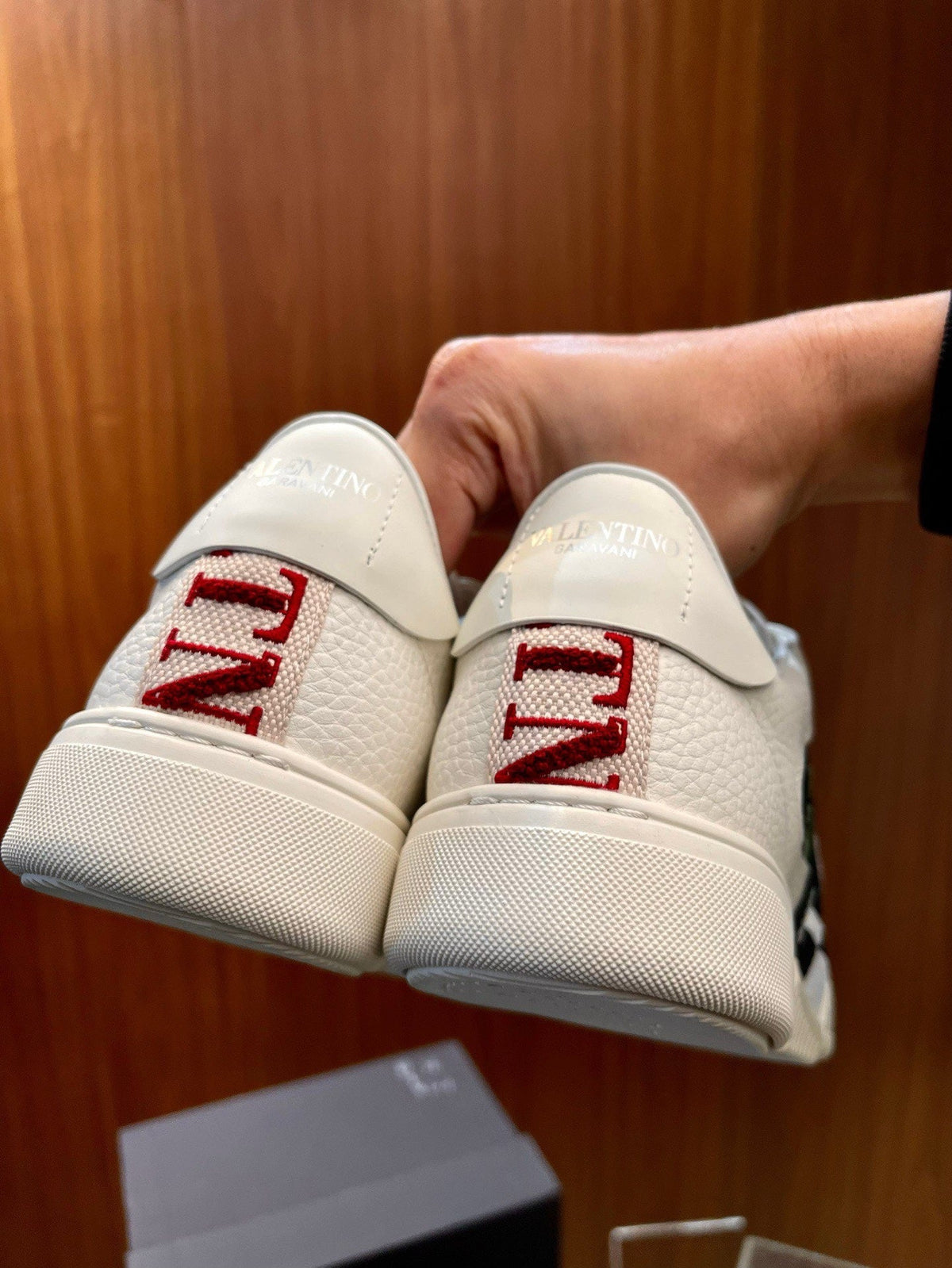 White Leather Graphic High-Top - Men's