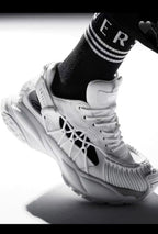 Black Leather Camo Print Chunky - Men's