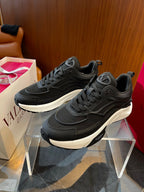 Black Leather Tonal Chunky - Men's