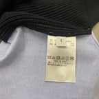 Black Cotton Contrast Hem Pullover - Men's