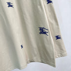 Cream Cotton Allover Print Long-Sleeve - Men's