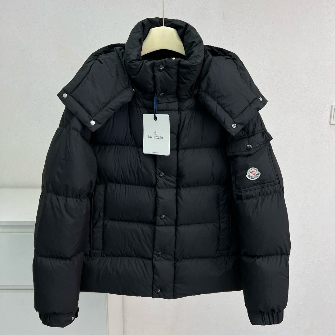 Black Puffer Jacket - Men's