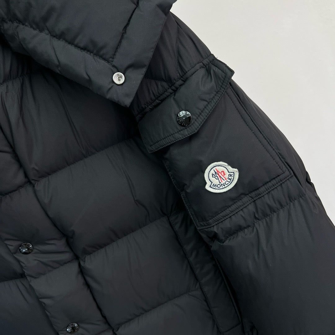 Black Puffer Jacket - Men's