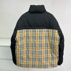Check Panel Puffer Jacket - Men's