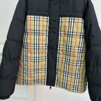 Check Panel Puffer Jacket - Men's