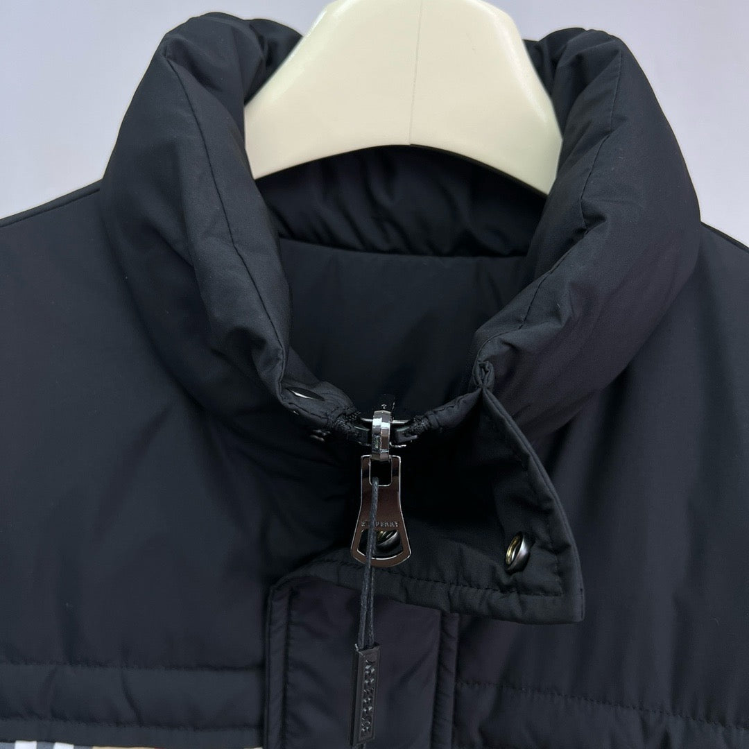 Check Panel Puffer Jacket - Men's