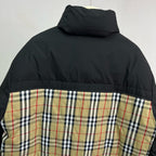 Check Panel Puffer Jacket - Men's