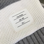 Striped Knit Polo Shirt - Men's