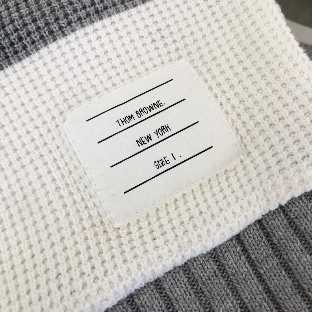 Striped Knit Polo Shirt - Men's