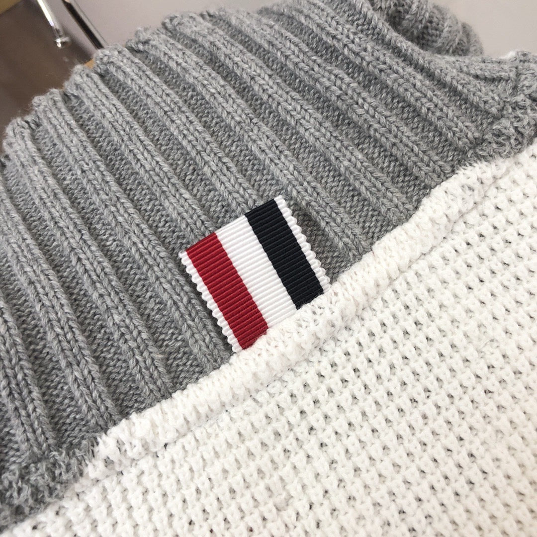 Striped Knit Polo Shirt - Men's