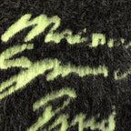 Grey Mohair Graphic Crewneck - Men's