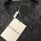 Grey Mohair Graphic Crewneck - Men's