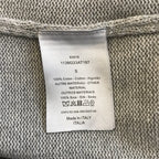 Grey Wool Plain Zip-Through - Men's