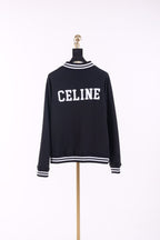 Navy Wool Letter Cardigan - Men's