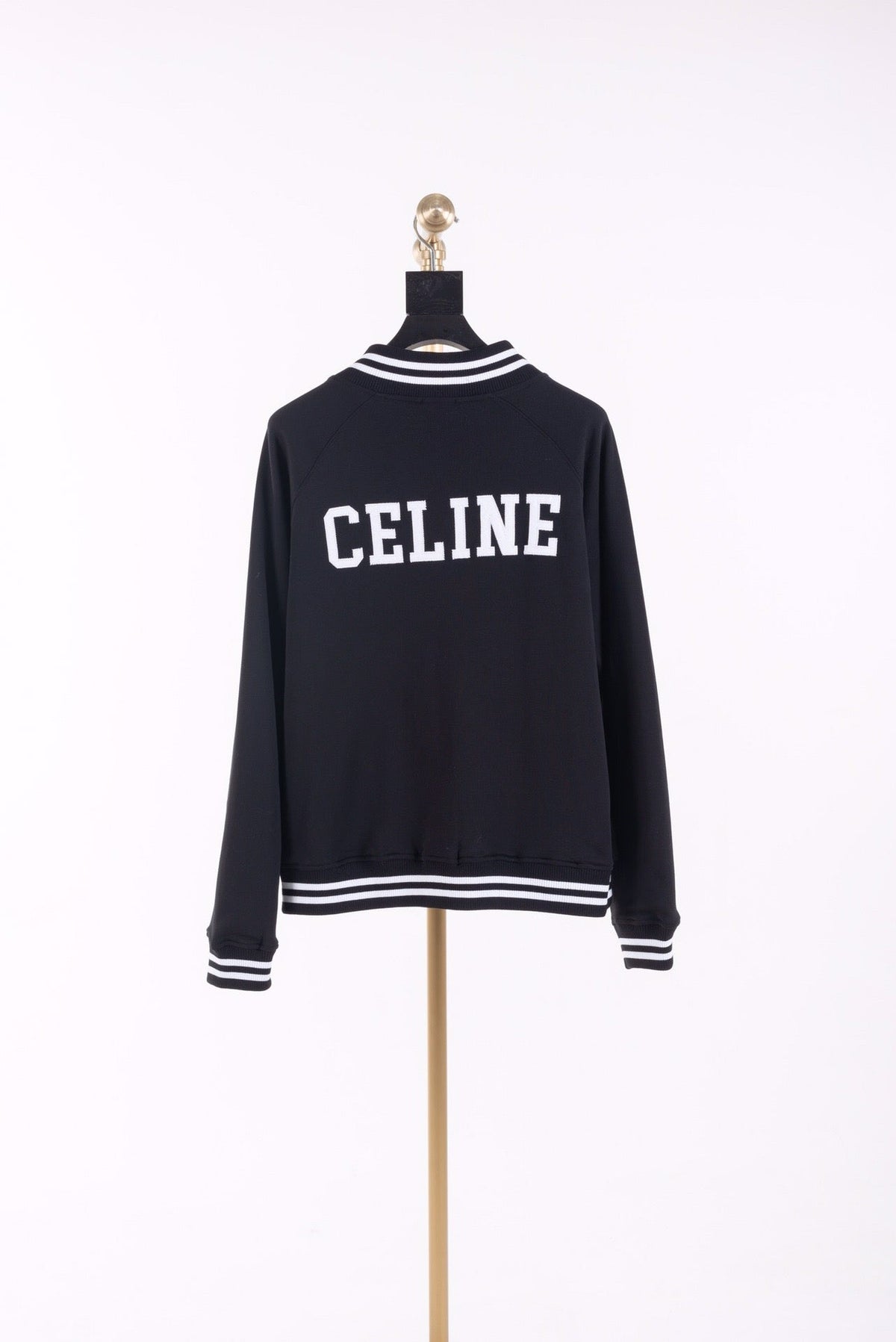 Navy Wool Letter Cardigan - Men's