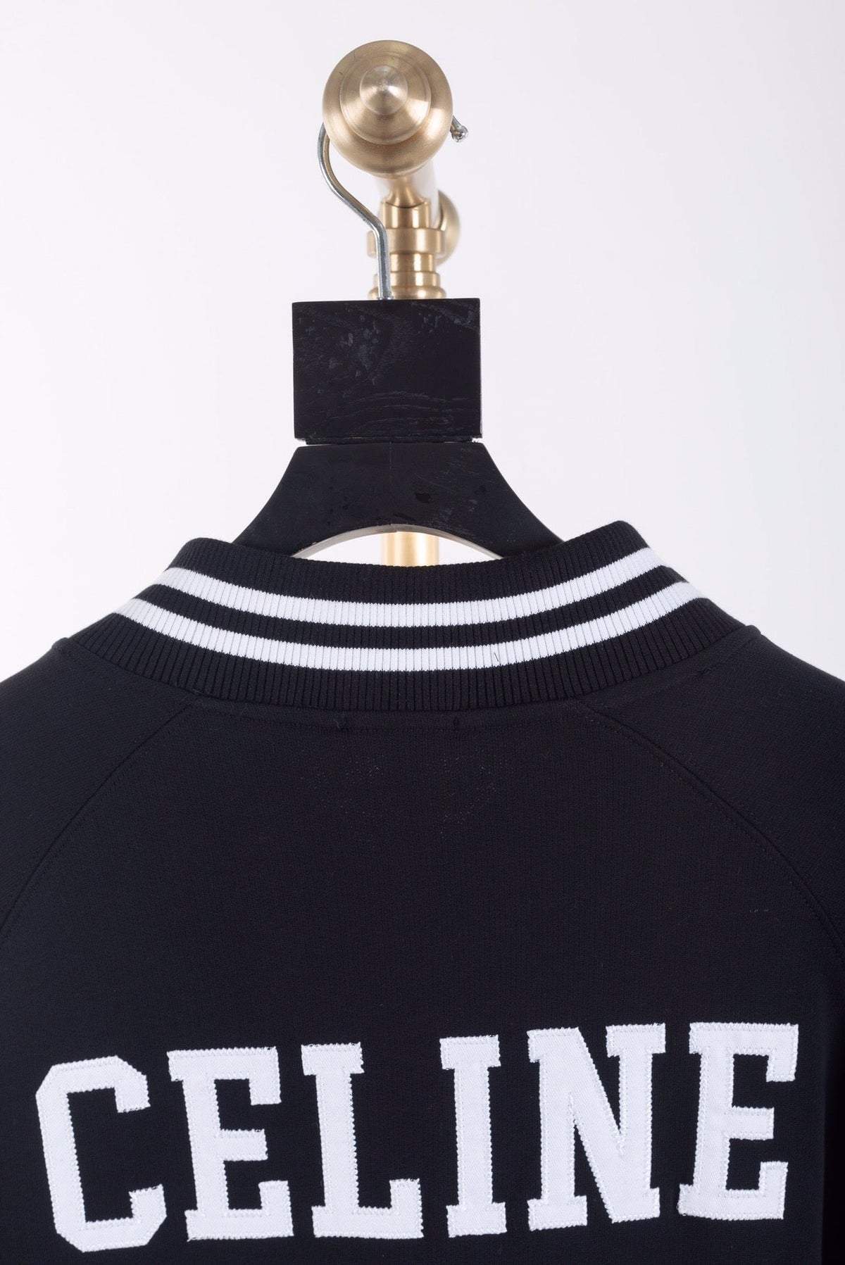 Navy Wool Letter Cardigan - Men's