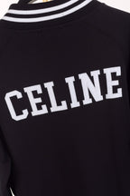 Navy Wool Letter Cardigan - Men's