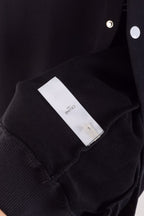 Navy Wool Letter Cardigan - Men's