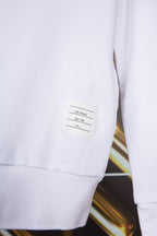 White Wool Striped Placket Cardigan - Men's