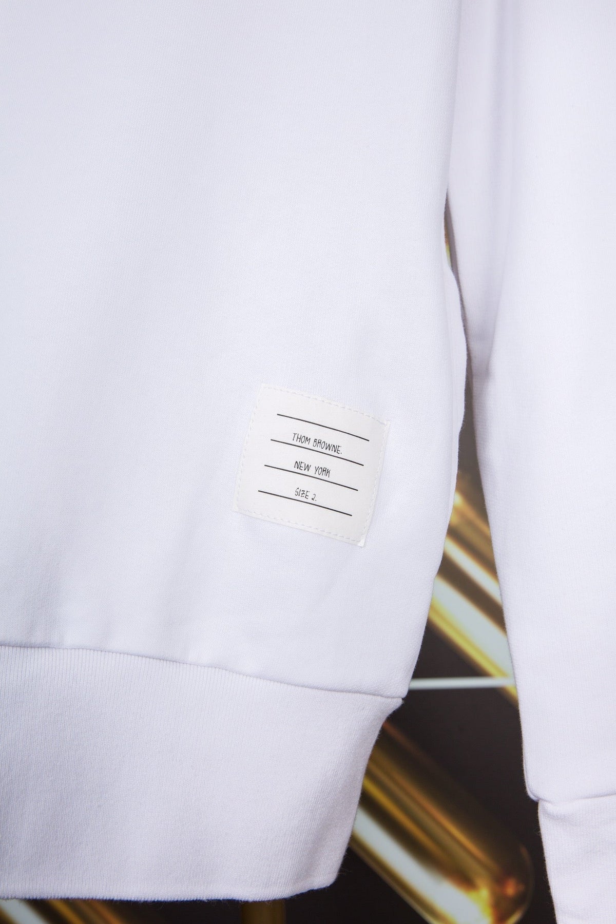 White Wool Striped Placket Cardigan - Men's