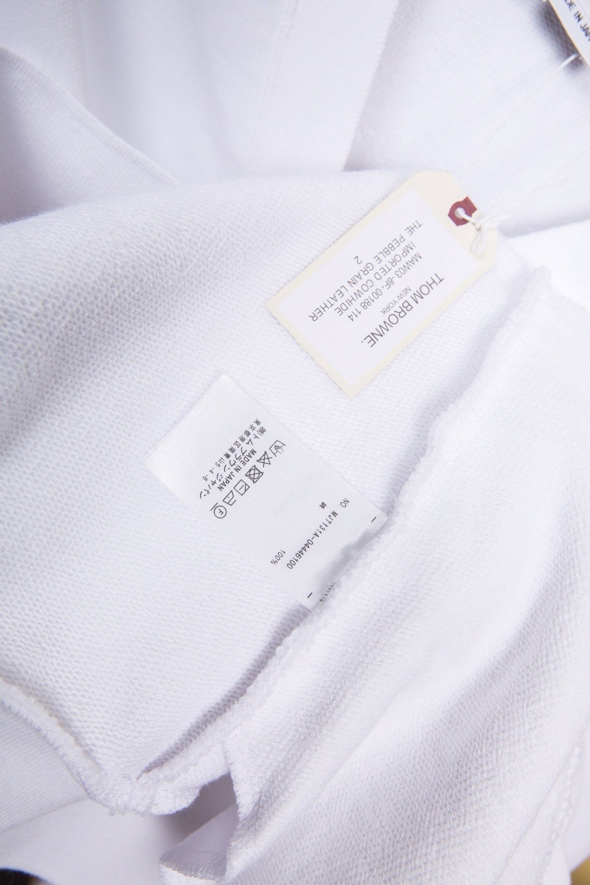 White Wool Striped Placket Cardigan - Men's