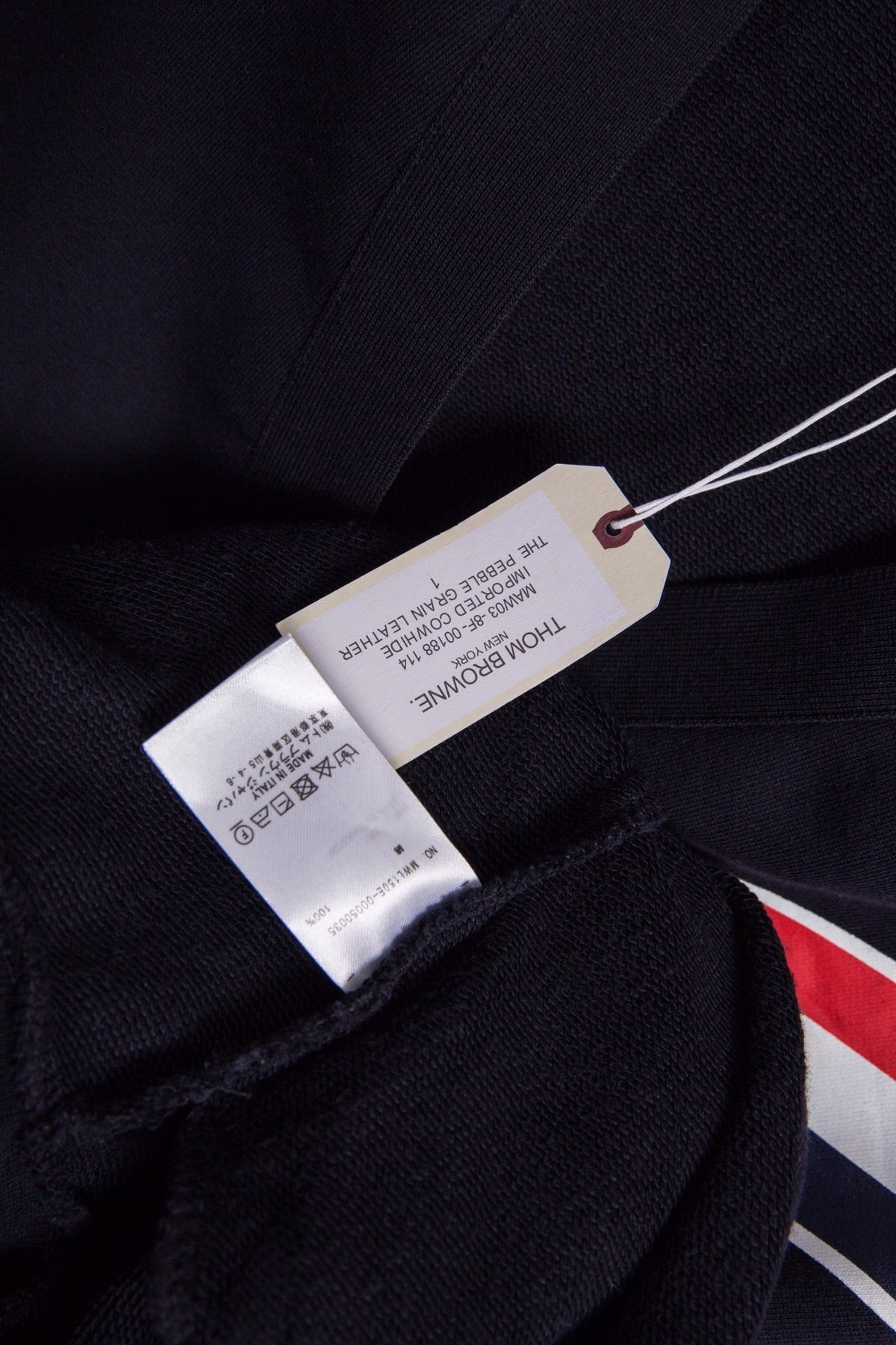 White Wool Striped Placket Cardigan - Men's