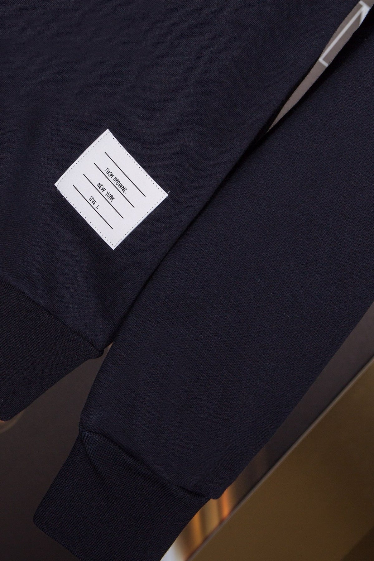 White Wool Striped Placket Cardigan - Men's