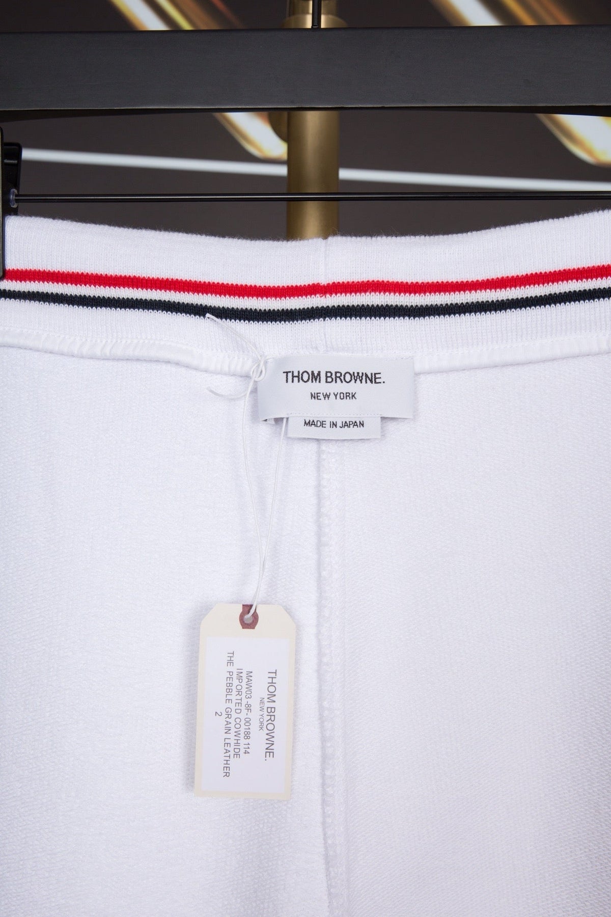 Navy Cotton Striped Straight - Men's