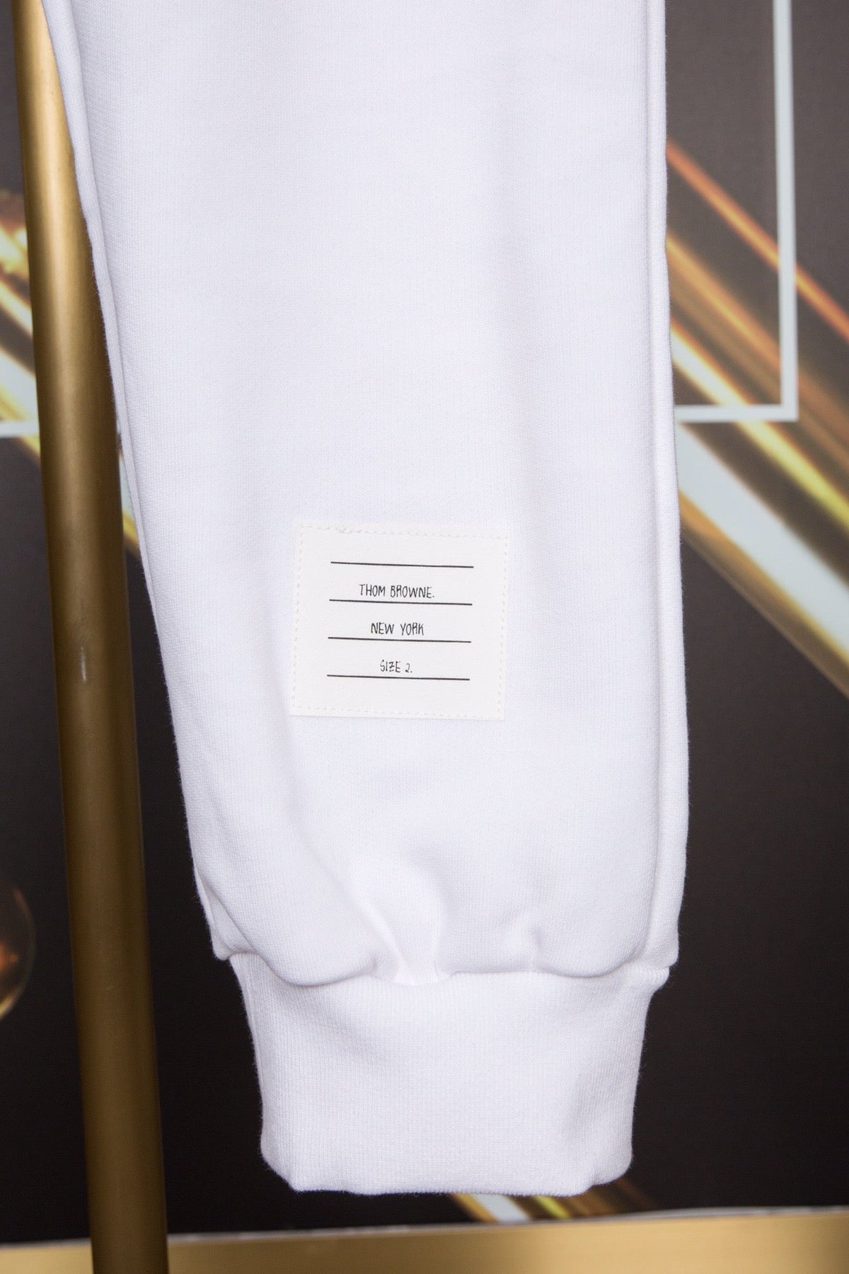 Navy Cotton Striped Straight - Men's