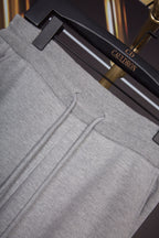 Navy Cotton Striped Straight - Men's